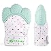 Baby Teething Mitten for Babies Self-Soothing Pain Relief and Teething Glove BPA FREE Safe Food Grade Teething Mitt (Light Green)