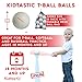 Kidtastic T-Ball Balls, 3.5-inch, Jumbo Size (8 Pack) with Durable Mesh Ball Bag, Great for T-Ball, Softball and Baseball Practice, Ages 18 Months and Up