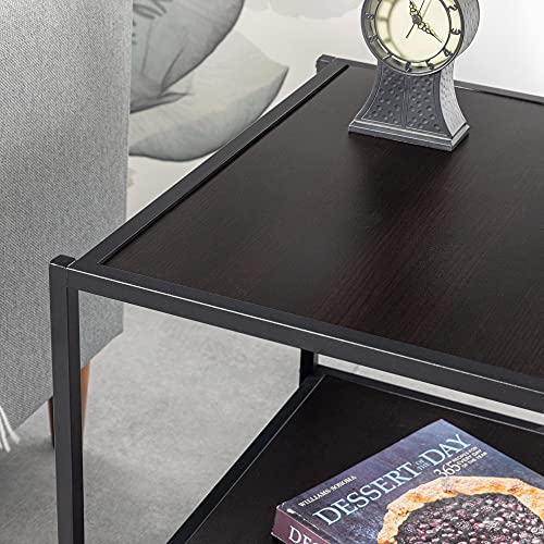 ZINUS Dane 20 Inch Black Frame Side Table / End Table / Easy Assembly