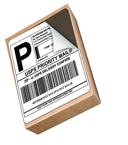 Sticiry White Self Adhesive Shipping Labels 5.5 x 8.5 Word Size (2 UP - 200 Labelss ) Compatible with Ink Jet and Laser Printers