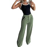 ChicMe Womens 2 Piece Outfits Summer Casual Sleeveless Slim Fit Tops and Striped Pants Lounge Set