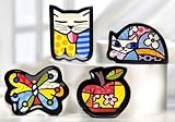 Single-Pack Romero Britto Dolomite Tea Bag Holders (Assorted Design)