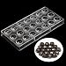 Jeteven Chocolate Candy Jelly Bonbon Making Mold, Non-stick PC Polycarbonate Mould Tray (Diamond)