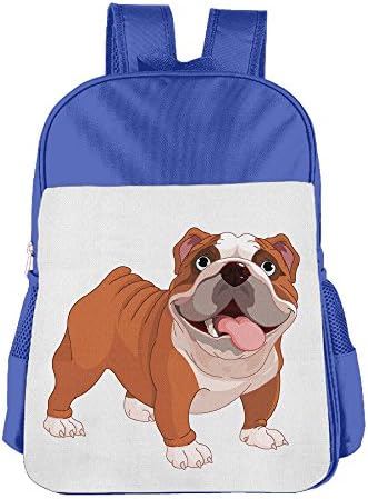 Hotgifts Cute Pet Bulldog Boys/Girls Children School Bag For 4-15 Years Old RoyalBlue