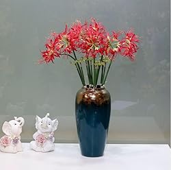 XIZHI 5 Stems Artificial Spider Lily Flowers 23.6