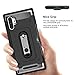 Cubevit Samsung Galaxy Note 10 Plus Case Rugged Shockproof Anti-Drop Anti-Scratch Full-Body Protective Slim Fit Phone Case with Kickstand and Card Holder Dual-Layer Protection Case Cover 2019(Black)