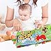 Bontip Fabric Baby Cloth Books Non-Toxic Activity Crinkle Soft Book Early Educational Toys for Toddler Infants and Kids - Perfect for Baby Shower Gifts (Pack of 3)