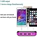 Portable Charger 24000mAh Solar Power Bank, 2 Input & 3 Output USB Phone Charger,ALLSOLAR External Battery Pack, iSmart 2.0 Tech Fast Charging for iPhone,iPad & Samsung Galaxy & More - Purple