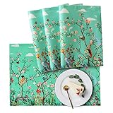 Cirlife Placemats Heat Resistant Table Mats Crossweave Woven Non-Slip Double Layer Place Mats for Kitchen Dining Dinner Decorations, Set of 4 (Trees and Animals)