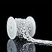 Seasofbeauty Rhinestone Crystal Bridal Dress Applique Trim Wedding Decoration 1yds Silver