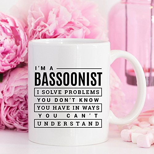 I'm A Bassoonist, Musician Coffee Mug, Bassoonist Funny Career Mugs Gift, Ceramic Tea Cup White, Funny Bassoonist Mug, Bassoon Teacher Gifts, Unique 11 oz Ceramic Coffee Mug for Bassoon Players - Thumbnail 4