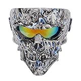 Qii lu Skull Face Mask Goggles Motorcycle Bike