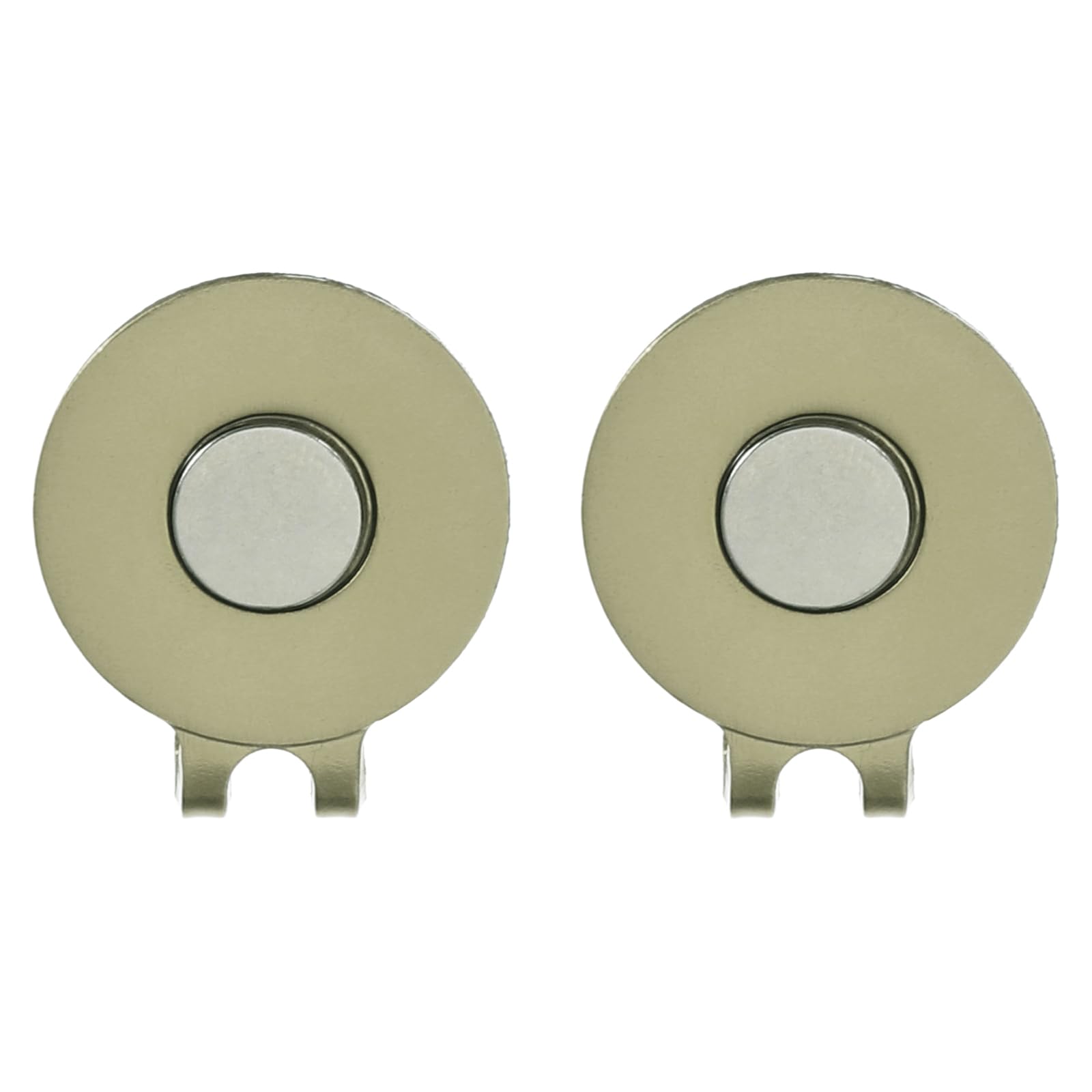 PATIKIL Magnetic Golf Hat Clip, 2 Pack Metal Golf Ball Marker Holder for Golf Caps Gloves, Bronze