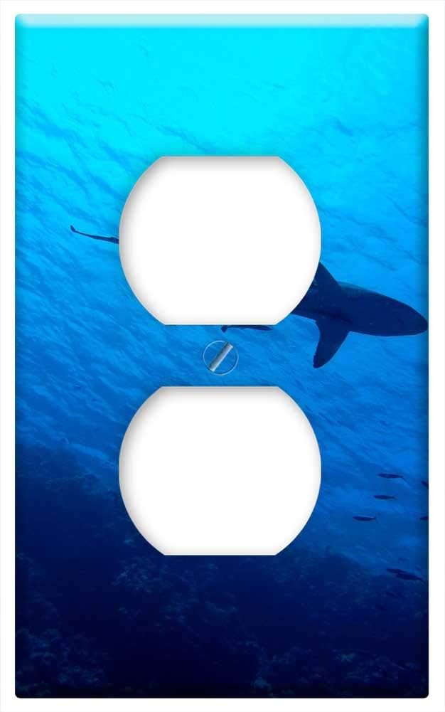 Shark Great Barrier Reef Underwater Reef Sea Fish -Outlet Cover Switch Plate