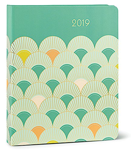 High Note® 2019 Gatsby in Gold Hardcover Organizer 18-Month Weekly Engagement Planner - July 2018 to December 2019, 7x8.5; (CHH-0567)