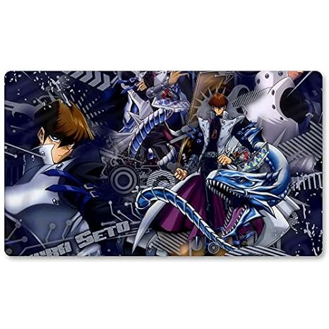 Kaiba Seto - Brettspiel Yugioh Spielmatte Spiele Tischmatte Größe 60x35 cm Mousepad MTG Spielmatte für Yu-Gi-Oh! Pokemon Magi