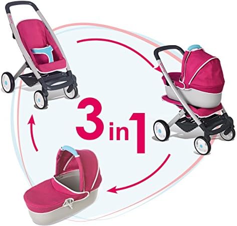 Smoby 5191 Poussette Pour Poupee Bebe Confort Combi Landau