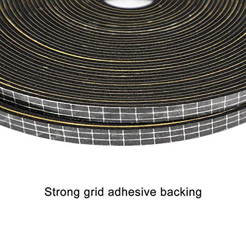 Weather Stripping (.25) 1/4 Inch Wide X 1/16 Inch Thick Black, Thin