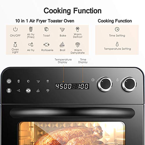 OSTBA Air Fryer Oven 8in1 Convection Toaster Oven, Air Fryer, Roaster