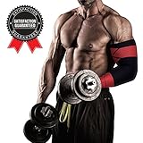 COMFORTABLE COMPRESSION ARM SLEEVE - Tennis Elbow Brace Fit Better and Outperforms Copper Sleeves in Healing and Support - Sport Braces Treat Tendonitis, Bursitis, Golfer Joint Pain - RELIEF GUARANTEE