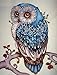 DIY 5D Diamond Painting Kit, Full Drill Animal Owl Embroidery Rhinestone Cross Stitch Arts Craft for Canvas Wall Decor