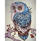 DIY 5D Diamond Painting Kit, Full Diamond Owl Embroidery Rhinestone Cross Stitch Arts Craft Supply for Home Wall Decor