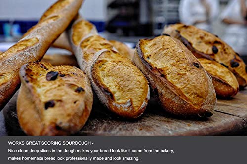 Hand Crafted Bread Lame with 5 Blades Included by Aeaker (Leather Protective Cover A) - Thumbnail 5