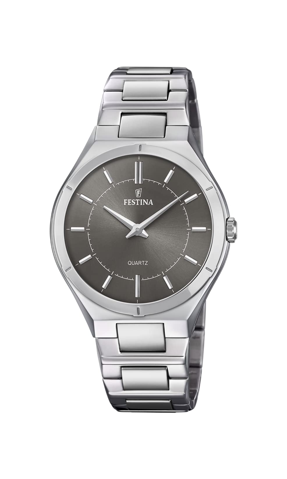 Festina Mens Quartz Watch, Analogue Classic Display and Stainless Steel Strap F20244/3