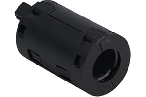 5-Pack Anti-Interference Ferrite Cable Core Choke Clip for EMC Demagnet Filter, 7mm/9mm/11mm/13mm Sizes with Nickel Zinc Mate