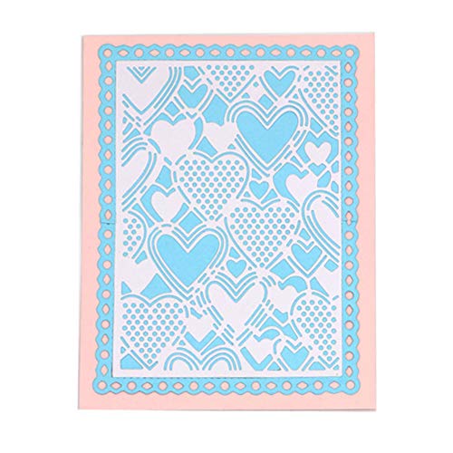 IADUMO Metal Cutting Dies Heart Shape Cut Stencil for DIY Scrapbooking Photo Album Wedding Invitation Decorative Embossing Paper Dies Card Making Template - Thumbnail 2