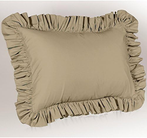 Amazon Com Shop Bedding Ruffle Pillow Case Euro Pillow Sham