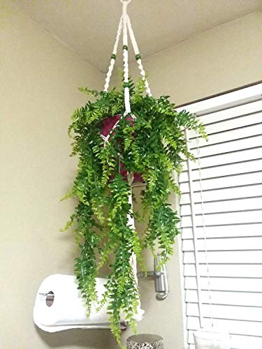 Ollain Artificial Boston Fern Vines Ferns Persian Rattan Greenery Fake Plants Faux Plant Vine Outdoor UV Resistant for Wall Indoor Hanging Garland Backdrop Arch Wall Decor (2Pcs Boston Fern Vines)
