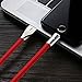Alyee USB Type C Cable, 3 Pack 6FT Type C Cable Fast Charging with LED Light USB C Cable Cord Compatible with Samsung Galaxy Note 8, S8, S8 Plus, S9, S9 Plus, LG G6 G5 V30 V20, Google Pixel, Red