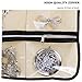 MISSLO Zippered Jewelry Organizer Hanging for Travel Home Storage 30 Zippered Pockets 17 Loops, Beige