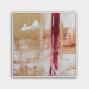 Framed Canvas Wall Art Abstract Color Painting Canvas Prints Home Artwork Decoration for Living Room,Bedroom - 16x16 inches