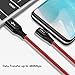 OnePlus 6/ 6T Charger Cable, COOYA Right Angle Design OnePlus Dash Charge Cable, 90 Degree Fast Charging Dash Cable Charging Rapidly Compatible with OnePlus 6T/ 6/ 5T/ 5/ 3T/ 3 for Playing Games 6.6FT
