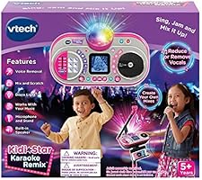vtech kidi star karaoke system 2 mics with mic stand & ac adapter