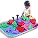 Zuzu Boom Play Sand and Sand Molds Kit, Magic Moon Sand Set, Set Including Play Sand 2pound , 17 Pcs Sand Molds and Sand Tray