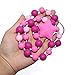 Sensory Chew Necklace for Kids Adults, Silicone Star Chewy Jewelry for Girls with Autism ADHD SPD, Oral Motor Baby Nursing Chewing Beads Necklace Reduce Teething Biting Fidgeting (Purple Star)