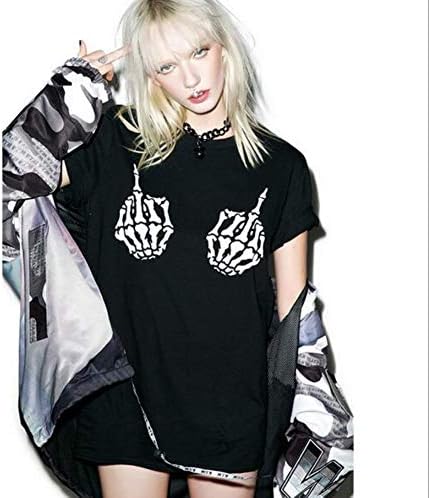 Womens Fashion Rock Punk Style T Shirt Blouse Tops