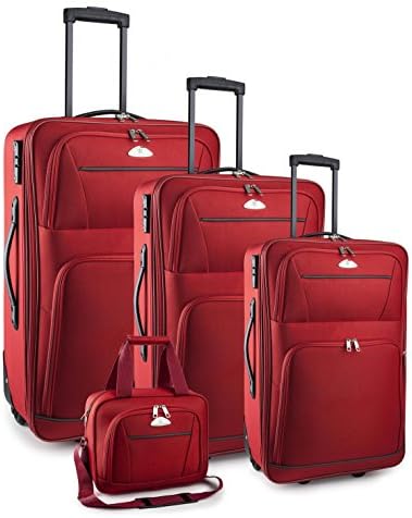 TravelCross Luggage 4 Piece Set Expandable w/ TSA lock and Global Tracking System