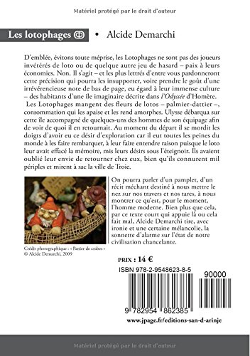Les Lotophages Llb Romans French Edition Demarchi Alcide Amazon Com Books