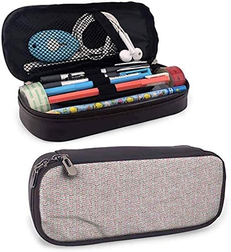 Modern Aesthetic Pencil case Checkered with Dots Toolkit with Compartment