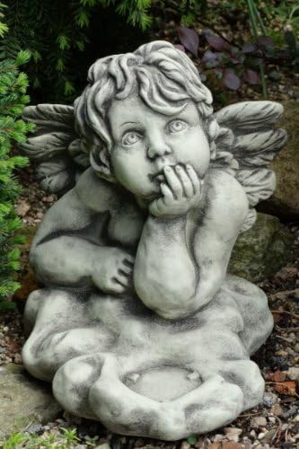 Vidroflor Steingussfigur Raphael-Angel Grey 23/20 / 22 CM