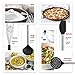 Kitchen Utensil Set With Holder - 8 Piece Silicone, Non-Stick, Cooking Utensils Set With Holder Serving Tongs, Spoon, Spatula Tools, Pasta Server, Ladle, Strainer, Whisk, Holder (Black)