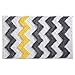 iDesign Chevron Bath Rug, Machine Washable Microfiber Accent Rug for Bathroom, Kitchen, Bedroom, Office, Kid's Room, 34