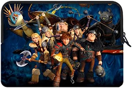 JIUDUIDODO Neoprene Custom How to Train Your Dragon Portable Macbook Air Bag Sleeve for Macbook Air 13" (Twin Sides)