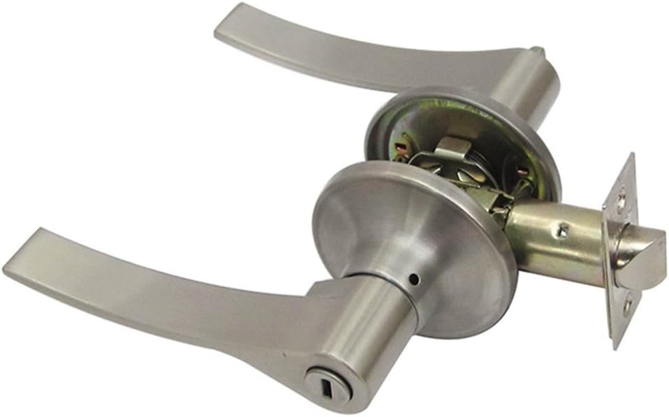Glantop Brushed Stainless Steel Entracne Passage Door Handle Lock Knobs Lockset (Passage)