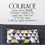 Courage Doesn't Always Roar. Sometimes Courage Is That Quiet Voice At The End Of The Day Saying 