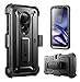 SUPCASE Ser Flymon Unicorn Beetle Pro Series Rugged Case with Holster for Motorola Moto G6 Play (2018 Release), Black